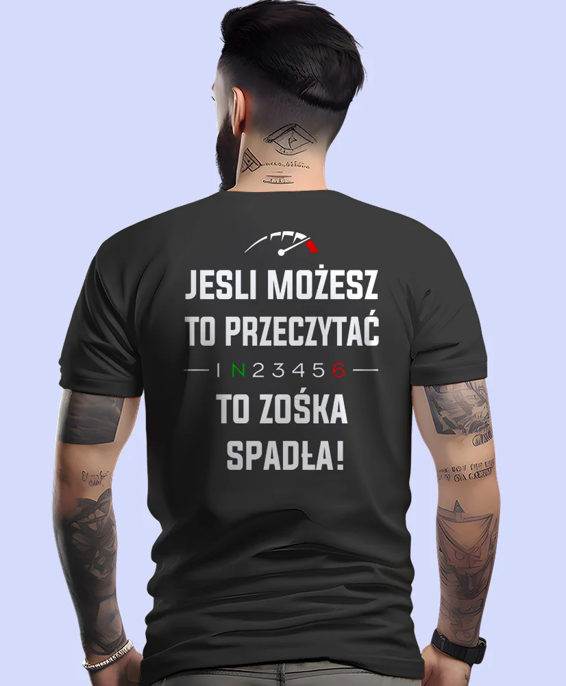 Męska Koszulka motocyklowa - Jeśli możesz to przeczytać