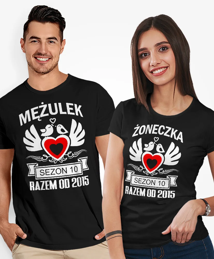 Koszulki dla par - Żoneczka Mężulek razem od