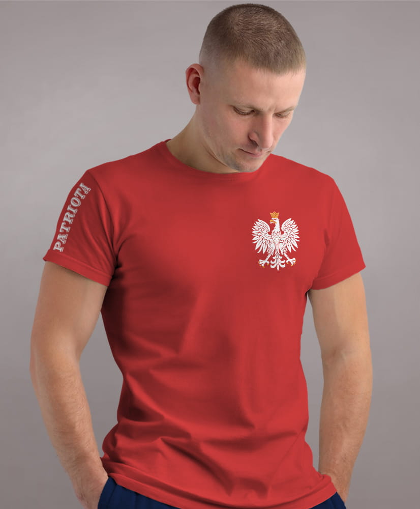 Męska koszulka - Patriota Orzeł Polski